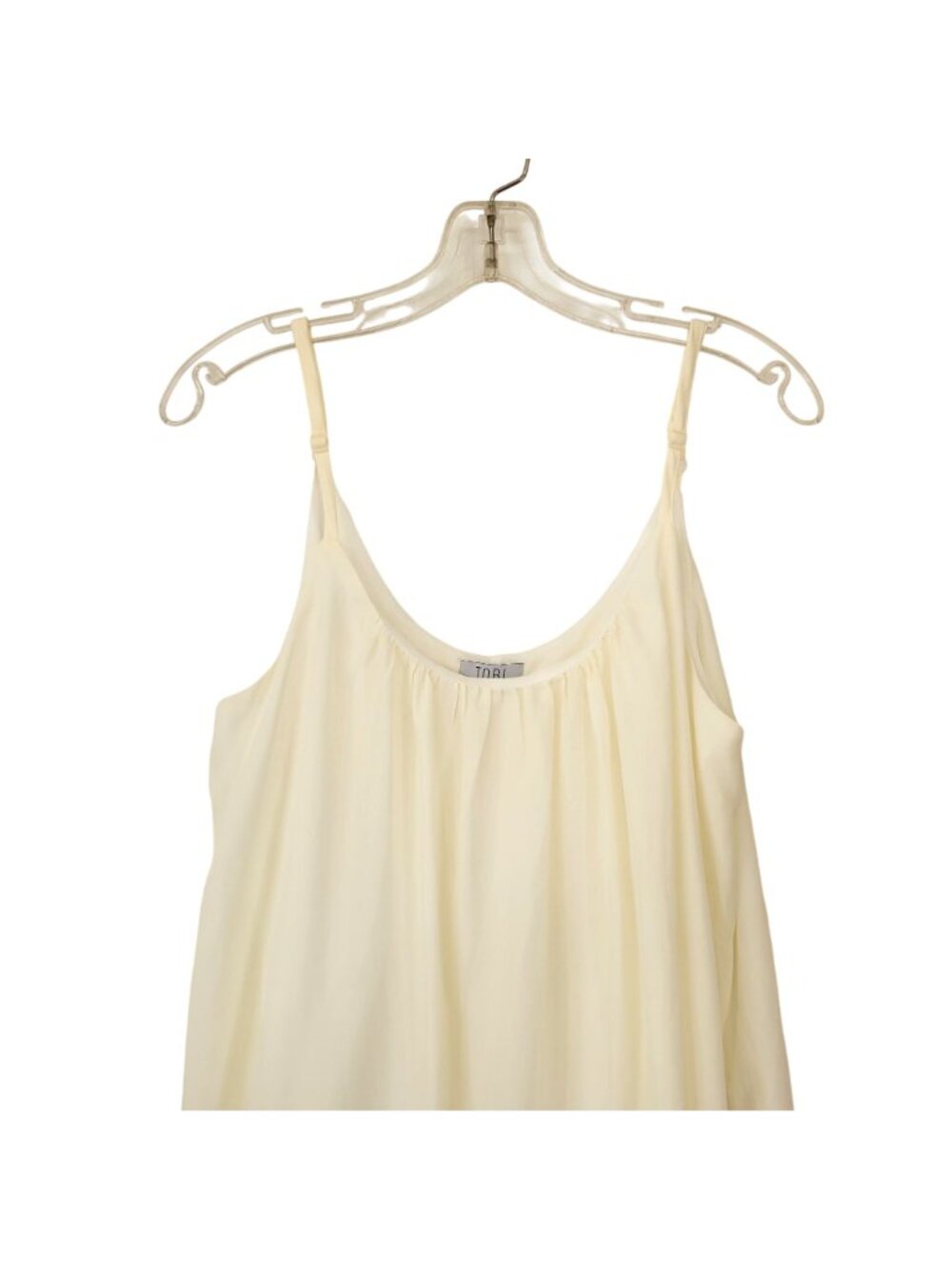 Tobi Ivory Lace Hem Spaghetti Strap Sleeveless Mini Slip Dress For Women Size Me - Picture 4 of 8